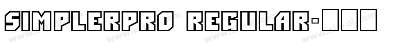 SimplerPro Regular字体转换